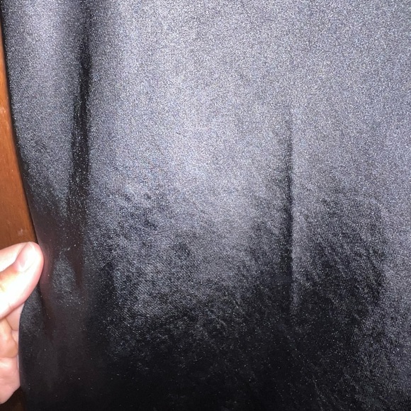 Wilfred size small midi satin silk dress- black - Picture 3 of 4